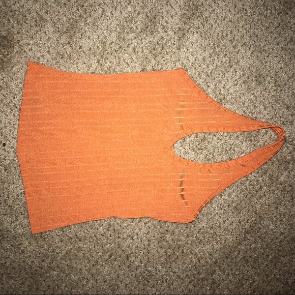 Tops - Orange halter top